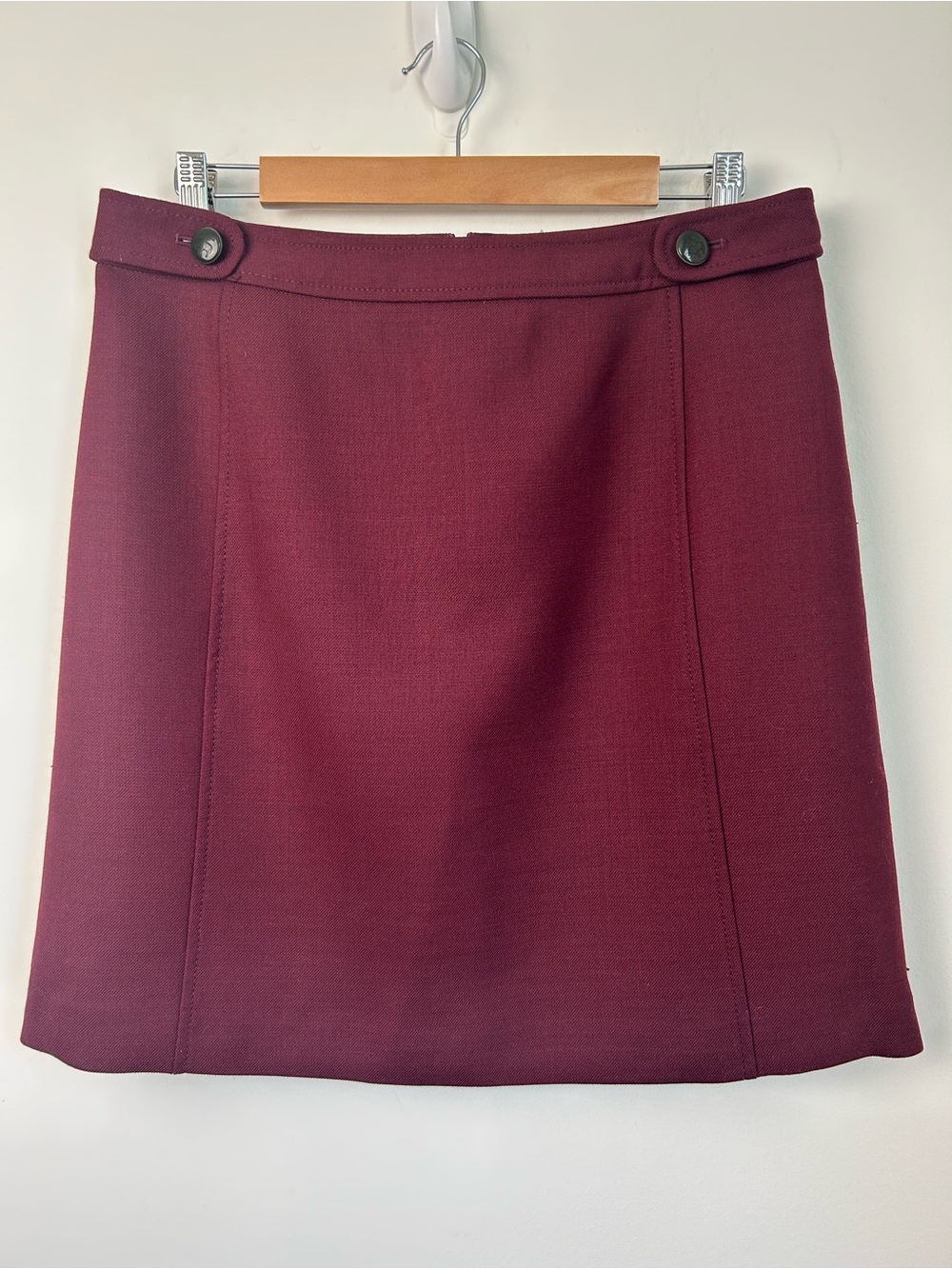 BROOKS BROTHERS Wool Blend Mini Skirt